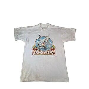 Vintage Florida state summer sailing marlins shirt medium single stitch